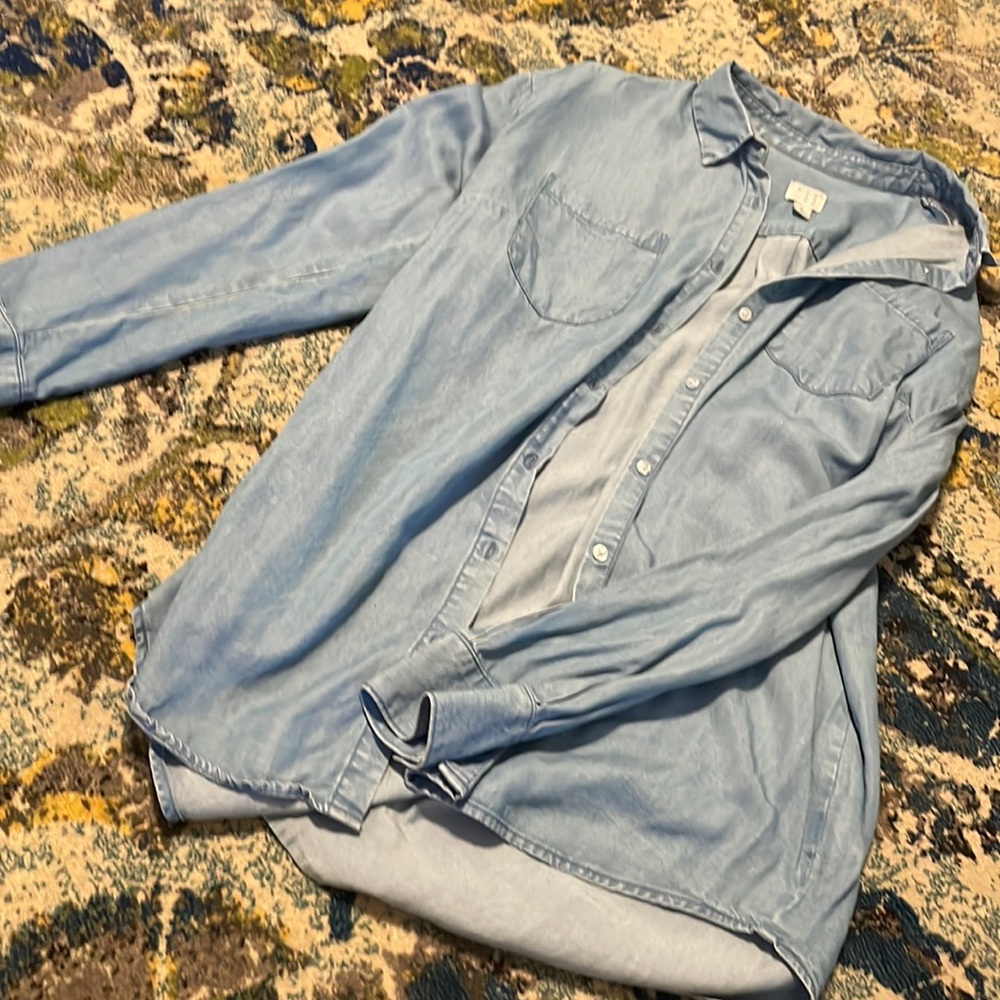 Denim colored button up